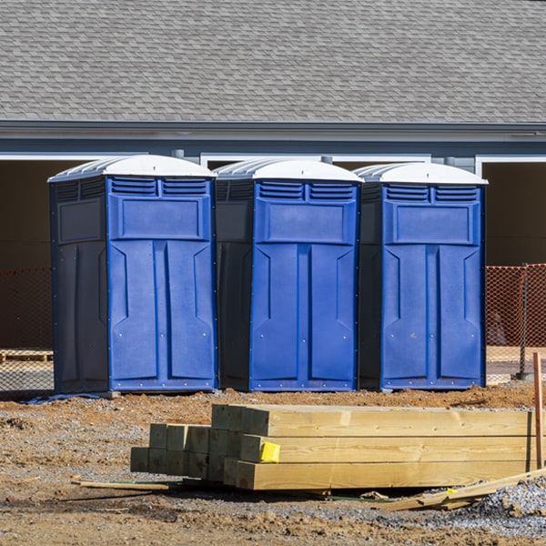 what is the maximum capacity for a single porta potty in Amity OR